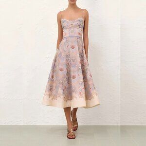 Zimmermann Rebellion Tuck Midi Dress